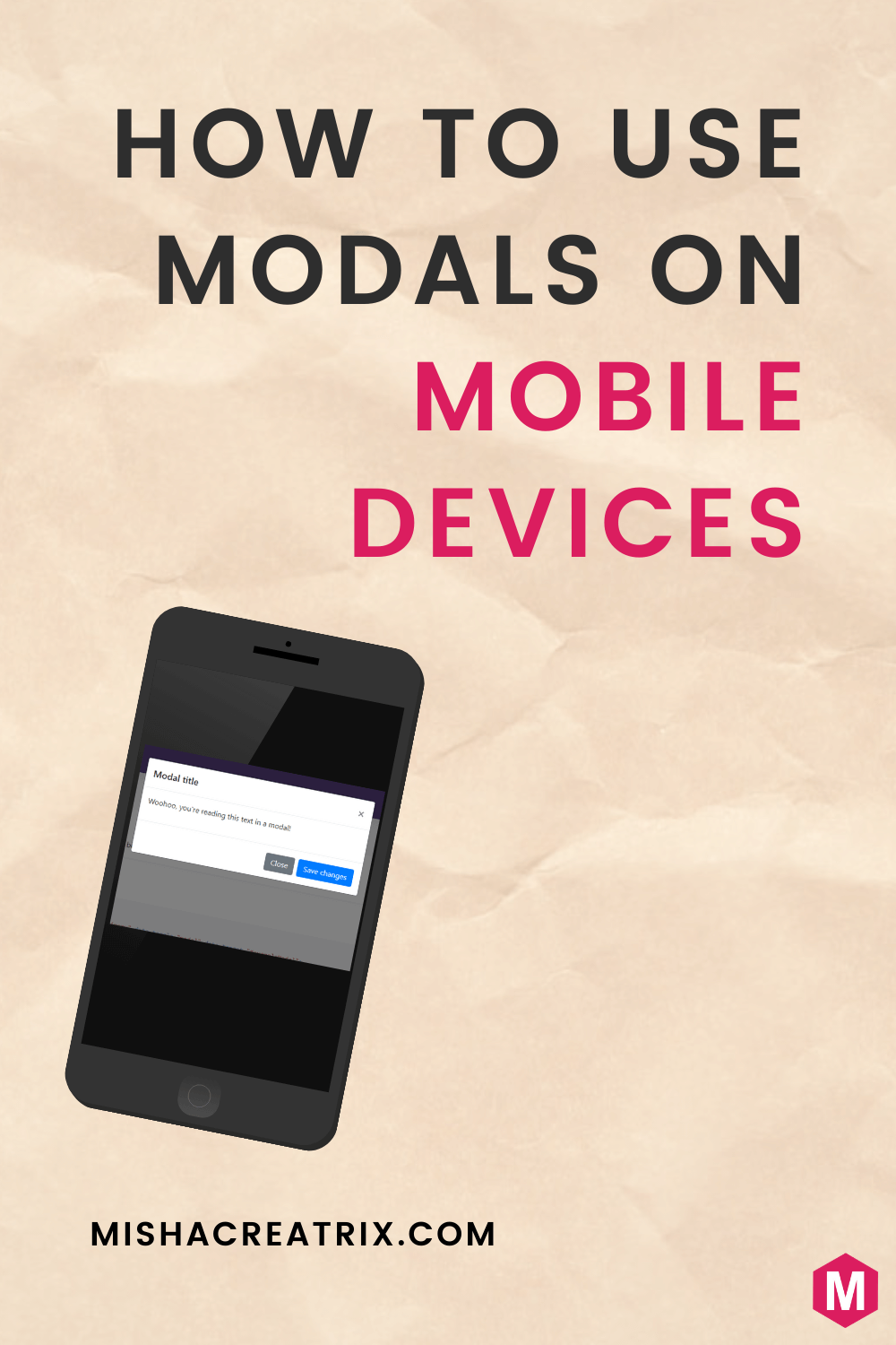 Modals On Mobile - Pin